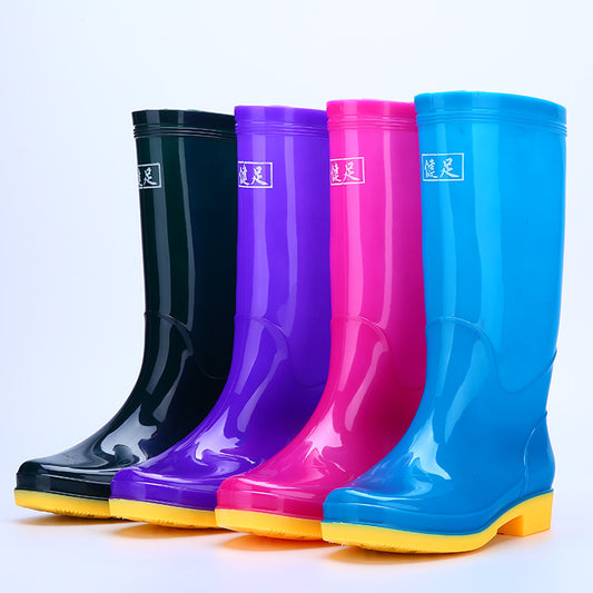 Adult High-Top Non-Slip Waterproof Rain Boots