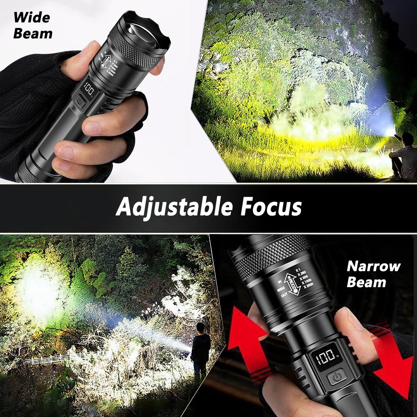 Ultra Bright Rechargeable LED Flashlight