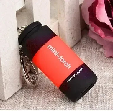 USB rechargeable keychain LED flashlight
