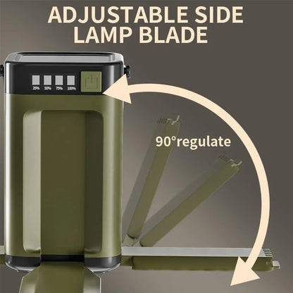 Solar Multifunctional 4-Leaf Foldable Camping Lantern