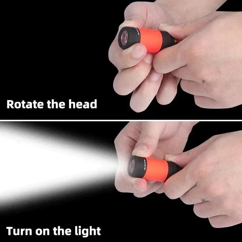 USB rechargeable keychain LED flashlight