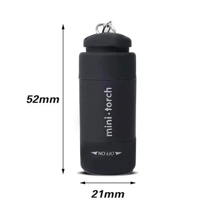 USB rechargeable keychain LED flashlight