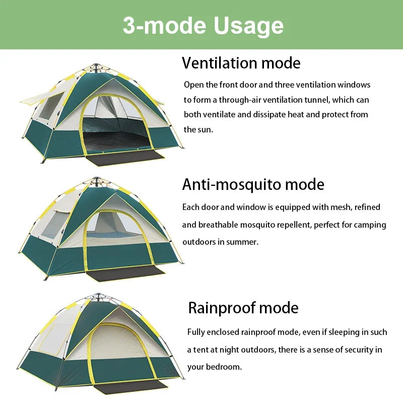 Travel Family Rainproof Windproof 1-4 people Tent