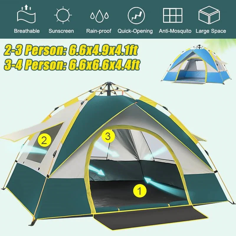 Travel Family Rainproof Windproof 1-4 people Tent