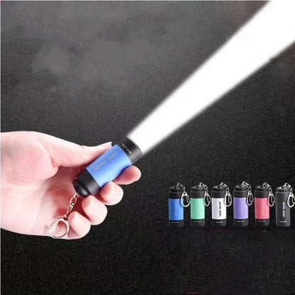 USB rechargeable keychain LED flashlight