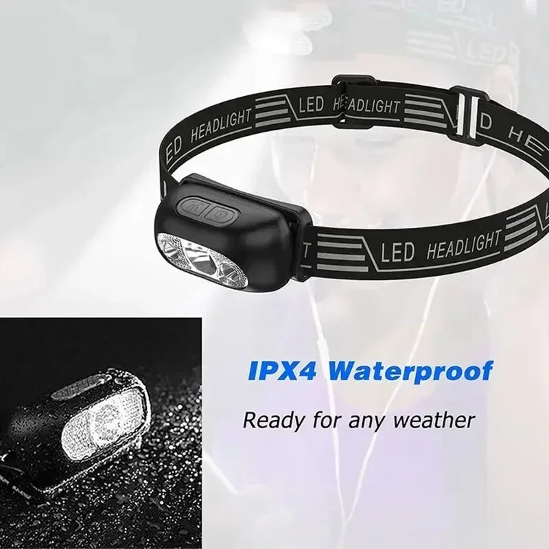 Mini LED Outdoor Waterproof Camping Headlamp