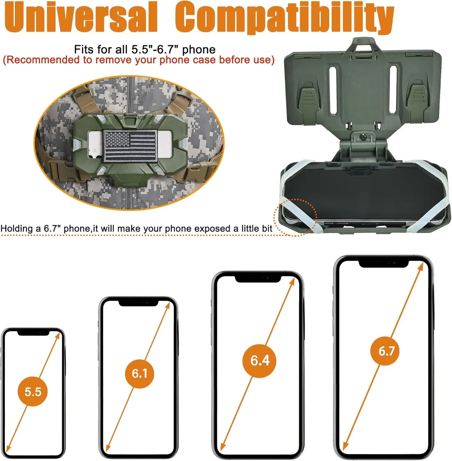 Camping Tactical MOLLE Phone Holder