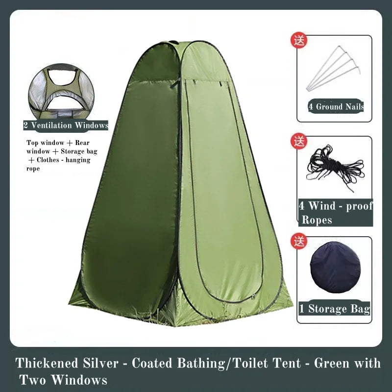 Outdoor bathing tent