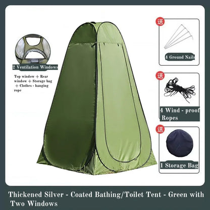 Outdoor bathing tent