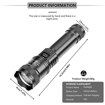 Ultra Bright Rechargeable LED Flashlight