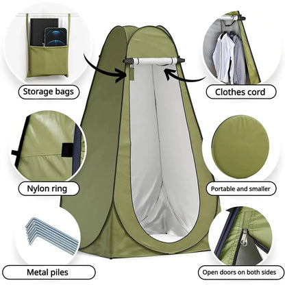 Outdoor bathing tent